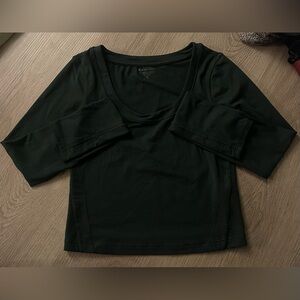 Forest Green Long Sleeve Top